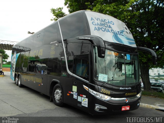 Viação Garcia 7008 na cidade de São Paulo, São Paulo, Brasil, por Stefano  Rodrigues dos Santos. ID da foto: 2893448.