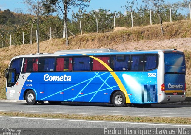 Viação Cometa 3562 na cidade de Ribeirão Vermelho, Minas Gerais, Brasil, por Pedro Henrique Gumercindo da Silva. ID da foto: 2894450.