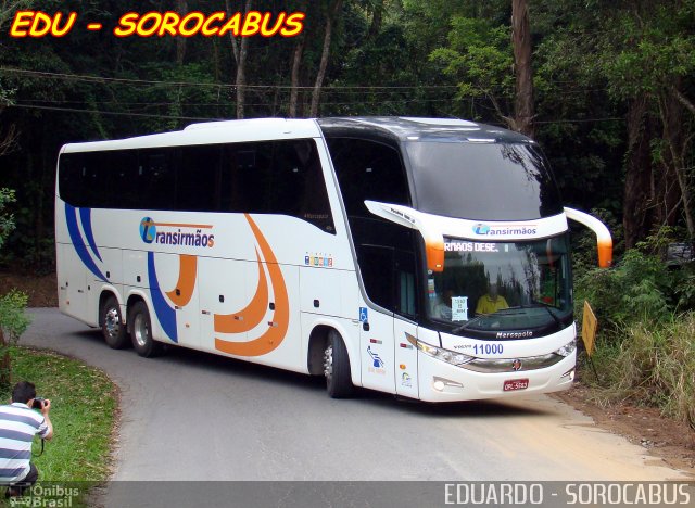 Transirmãos Turismo 11000 na cidade de São Paulo, São Paulo, Brasil, por EDUARDO - SOROCABUS. ID da foto: 2894544.