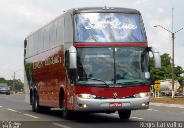 Expresso São Luiz 7140 na cidade de Abadiânia, Goiás, Brasil, por Regis Carvalho. ID da foto: 2893401.