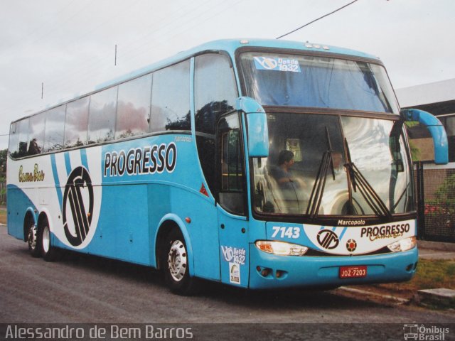 Auto Viação Progresso 7143 na cidade de Recife, Pernambuco, Brasil, por Alessandro de Bem Barros. ID da foto: 2895028.