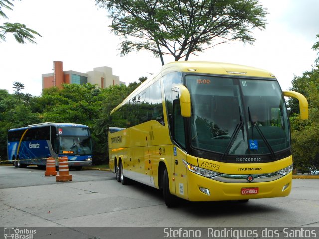 Viação Itapemirim 60593 na cidade de São Paulo, São Paulo, Brasil, por Stefano  Rodrigues dos Santos. Número da foto: #2896790.
