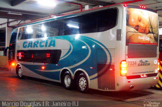 Viação Garcia 7234 na cidade de Rio de Janeiro, Rio de Janeiro, Brasil, por Márcio Douglas Ribeiro Venino. ID da foto: 2896768.