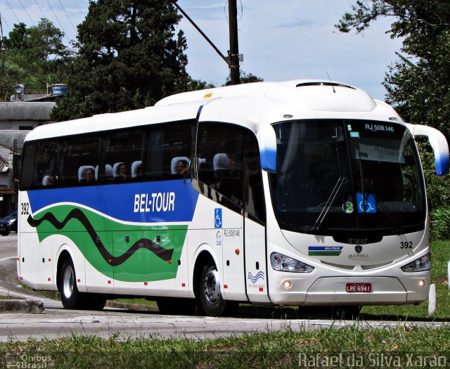 Bel-Tour Transportes e Turismo 392 na cidade de Petrópolis, Rio de Janeiro, Brasil, por Rafael da Silva Xarão. Número da foto: #2896867.