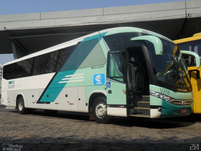 Santa Fé Transportes 076 na cidade de Belo Horizonte, Minas Gerais, Brasil, por Luiz Fernando. Número da foto: #2895625.