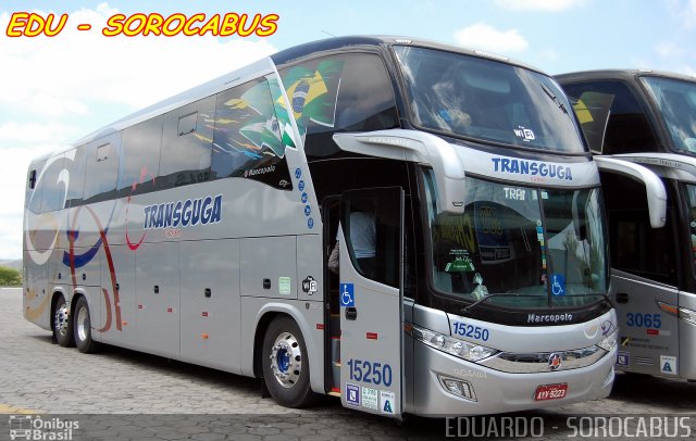 Transguga Transportes e Turismo 15250 na cidade de Araçariguama, São Paulo, Brasil, por EDUARDO - SOROCABUS. Número da foto: #2898124.