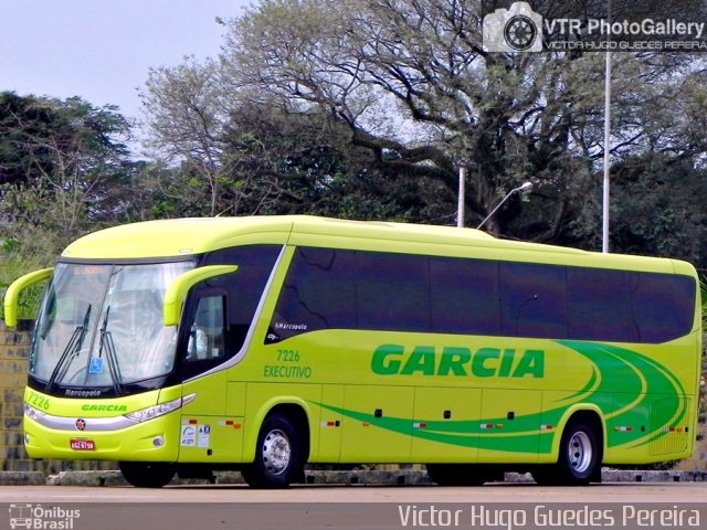 Viação Garcia 7226 na cidade de Maringá, Paraná, Brasil, por Victor Hugo Guedes Pereira. ID da foto: 2897648.