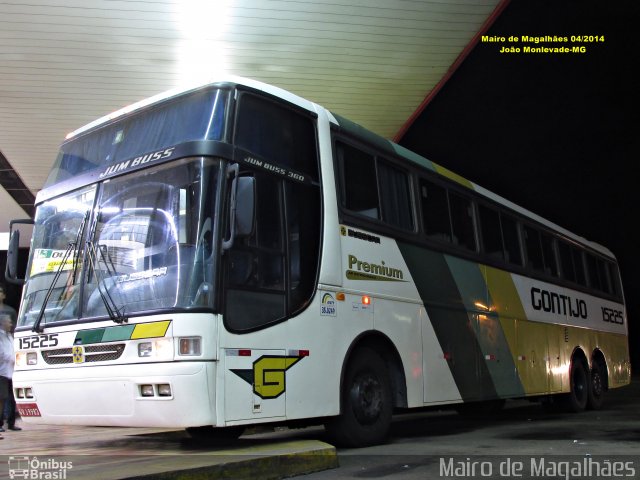 Empresa Gontijo de Transportes 15225 na cidade de João Monlevade, Minas Gerais, Brasil, por Mairo de Magalhães. ID da foto: 2897621.