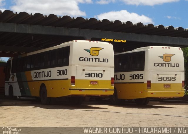 Empresa Gontijo de Transportes 3010 na cidade de Itacarambi, Minas Gerais, Brasil, por Wagner Gontijo Várzea da Palma-mg. ID da foto: 2898422.