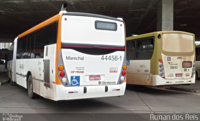 Auto Viação Marechal Brasília 44456-1 na cidade de Brasília, Distrito Federal, Brasil, por Ronan dos Reis. ID da foto: 2898880.