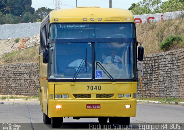 Viação Nordeste 7040 na cidade de Natal, Rio Grande do Norte, Brasil, por Rodrigo S. G Busólogo do Brasil. ID da foto: 2897194.