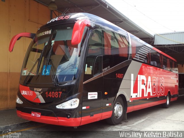 Lirabus 14087 na cidade de Sorocaba, São Paulo, Brasil, por Weslley Kelvin Batista. Número da foto: #2951236.