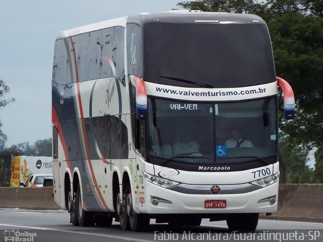 Vai-Vem Turismo 7700 na cidade de Lorena, São Paulo, Brasil, por Fabio Alcantara. Número da foto: #2951623.