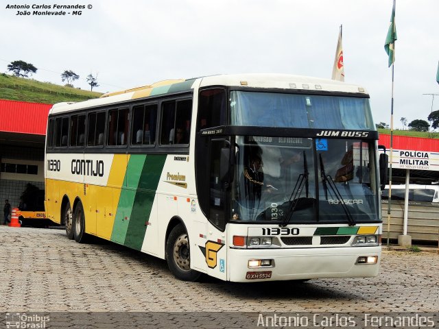 Empresa Gontijo de Transportes 11330 na cidade de João Monlevade, Minas Gerais, Brasil, por Antonio Carlos Fernandes. Número da foto: #2950203.