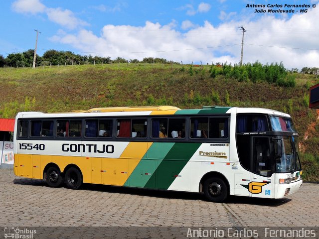 Empresa Gontijo de Transportes 15540 na cidade de João Monlevade, Minas Gerais, Brasil, por Antonio Carlos Fernandes. ID da foto: 2950207.