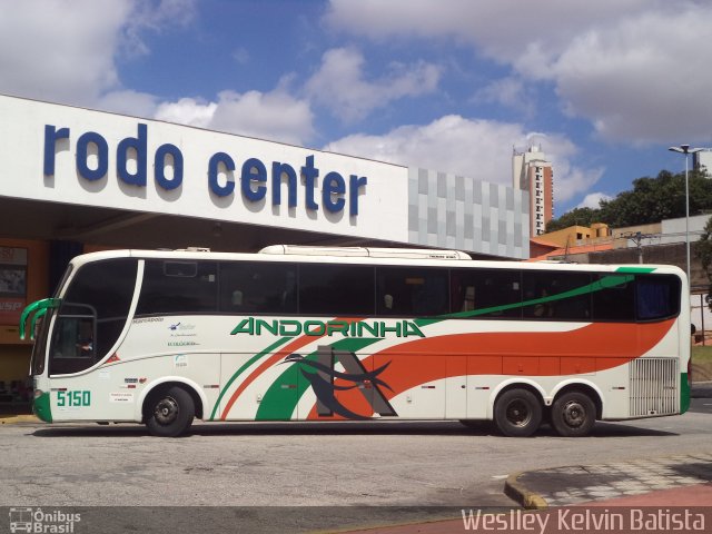 Empresa de Transportes Andorinha 5150 na cidade de Sorocaba, São Paulo, Brasil, por Weslley Kelvin Batista. ID da foto: 2951247.