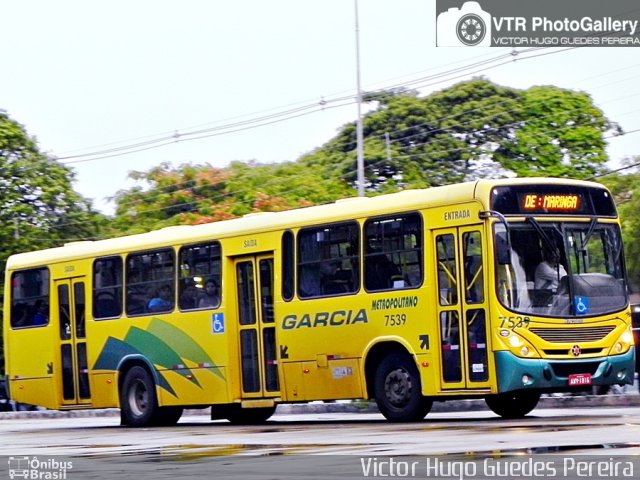 Viação Garcia 7539 na cidade de Maringá, Paraná, Brasil, por Victor Hugo Guedes Pereira. ID da foto: 2950634.