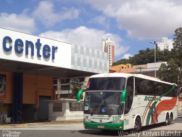 Empresa de Transportes Andorinha 5150 na cidade de Sorocaba, São Paulo, Brasil, por Weslley Kelvin Batista. ID da foto: 2951275.