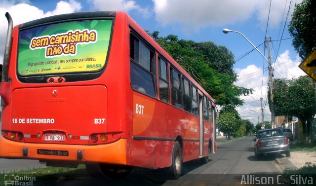 Viação Santíssimo > 18 de Setembro B37 na cidade de Feira de Santana, Bahia, Brasil, por Allison Silva. Número da foto: #2950741.