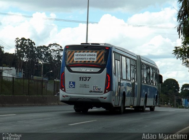 Cidade Alta Transportes 1137 na cidade de Belo Horizonte, Minas Gerais, Brasil, por Adão Raimundo Marcelino. ID da foto: 2971617.