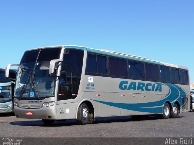 Viação Garcia 6948 na cidade de Londrina, Paraná, Brasil, por Alex Fiori. ID da foto: 2971467.