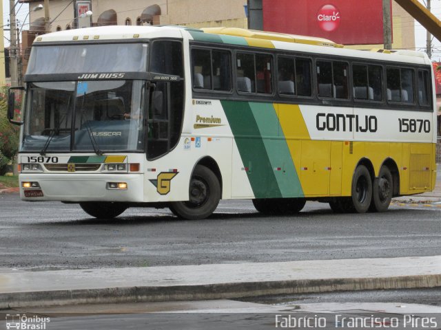 Empresa Gontijo de Transportes 15870 na cidade de Uberaba, Minas Gerais, Brasil, por Fabrício  Francisco Pires. ID da foto: 2971606.