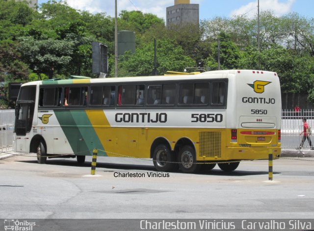 Empresa Gontijo de Transportes 5850 na cidade de Belo Horizonte, Minas Gerais, Brasil, por Charlestom Vinicius Carvalho Silva. ID da foto: 2970940.