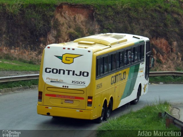 Empresa Gontijo de Transportes 15505 na cidade de Belo Horizonte, Minas Gerais, Brasil, por Adão Raimundo Marcelino. ID da foto: 2971714.