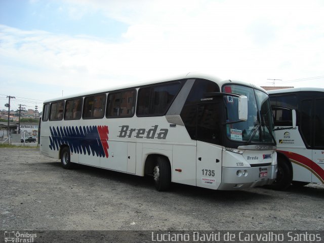 Breda Transportes e Serviços 1735 na cidade de São Bernardo do Campo, São Paulo, Brasil, por Luciano David de Carvalho Santos. Número da foto: #2970793.