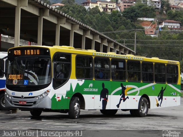 Viação Dedo de Deus 45 na cidade de Teresópolis, Rio de Janeiro, Brasil, por João Victor. ID da foto: 2971682.