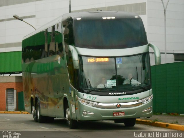 Viação Garcia 7927 na cidade de São Paulo, São Paulo, Brasil, por Gabriel Brunhara. Número da foto: #2973897.