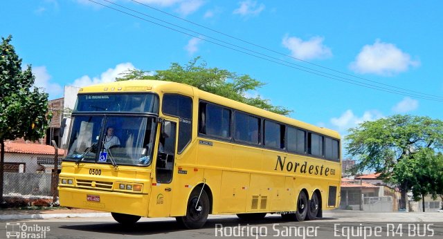 Viação Nordeste 0500 na cidade de Natal, Rio Grande do Norte, Brasil, por Rodrigo S. G Busólogo do Brasil. ID da foto: 2974512.