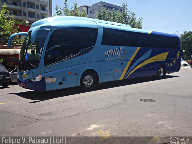 VWM Transportes e Turismo 1015 na cidade de Poços de Caldas, Minas Gerais, Brasil, por Felipe Vitor Paixão Vieira. Número da foto: #2974466.