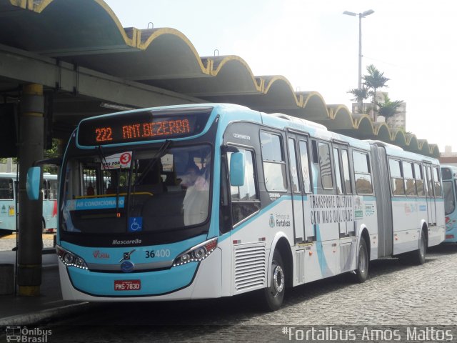 Viação Santa Cecília 36400 na cidade de Fortaleza, Ceará, Brasil, por Amós  Mattos. Número da foto: #2972688.