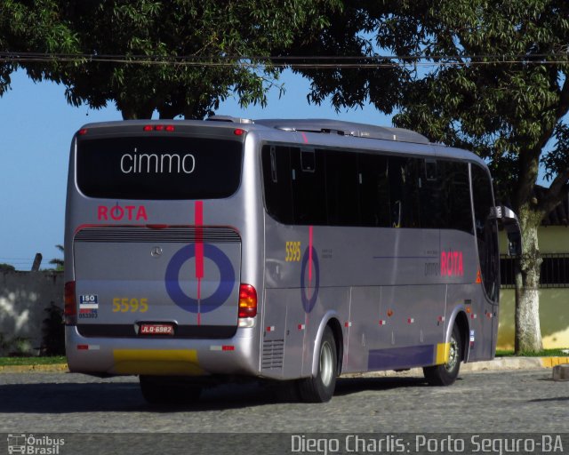 Rota Transportes Rodoviários 5595 na cidade de Porto Seguro, Bahia, Brasil, por Diego Charlis Coelho. ID da foto: 2973412.