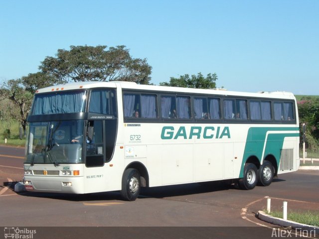 Viação Garcia 6732 na cidade de Cambará, Paraná, Brasil, por Alex Fiori. Número da foto: #2972134.