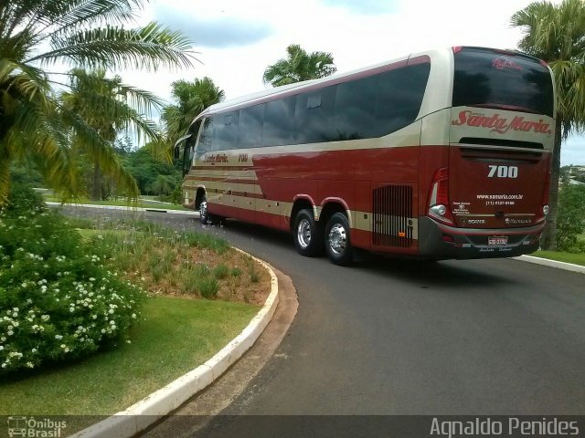 Santa Maria Fretamento e Turismo > Transportes Santa Maria(SP) 700 na cidade de Lins, São Paulo, Brasil, por Agnaldo Penides. Número da foto: #2973489.