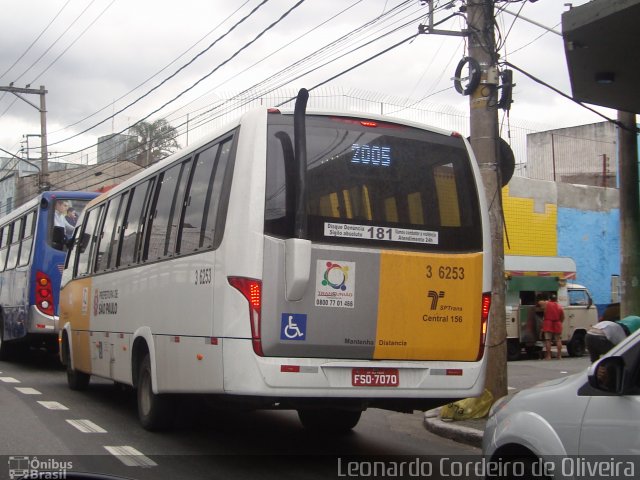 Transunião Transportes 3 6253 na cidade de São Paulo, São Paulo, Brasil, por Eduardo de Oliveira. Número da foto: #2974120.