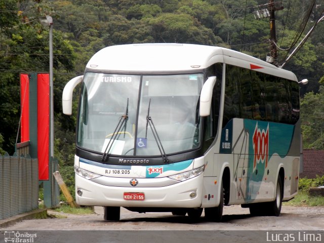 Auto Viação 1001 RJ 108.205 na cidade de Petrópolis, Rio de Janeiro, Brasil, por Lucas Lima. ID da foto: 2972193.