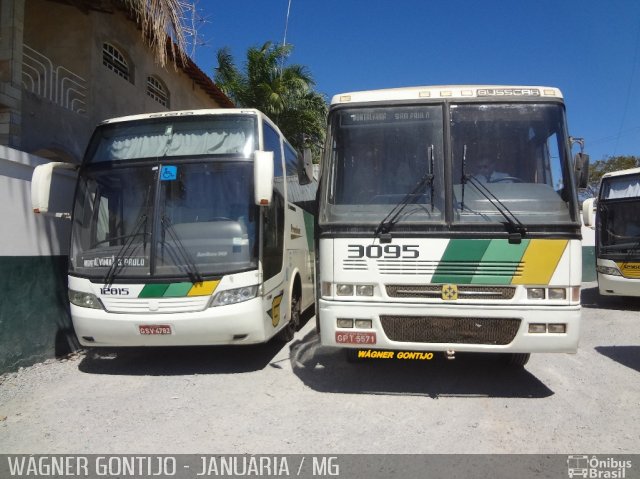 Empresa Gontijo de Transportes 3095 na cidade de Januária, Minas Gerais, Brasil, por Wagner Gontijo Várzea da Palma-mg. ID da foto: 2974933.