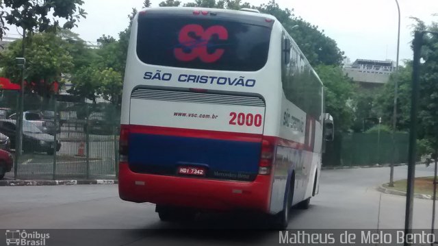 Viação São Cristóvão 2000 na cidade de São Paulo, São Paulo, Brasil, por Matheus de Melo Bento. ID da foto: 2977005.