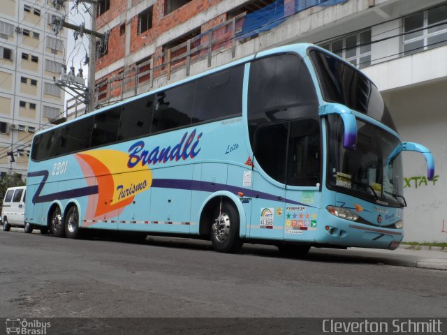 Brandli Turismo 2301 na cidade de Santa Maria, Rio Grande do Sul, Brasil, por Cleverton Schmitt. Número da foto: #2978535.