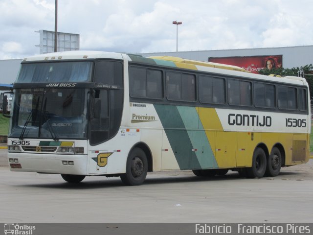 Empresa Gontijo de Transportes 15305 na cidade de Goiânia, Goiás, Brasil, por Fabrício  Francisco Pires. ID da foto: 2978049.