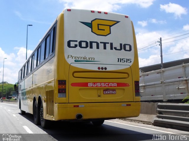 Empresa Gontijo de Transportes 11515 na cidade de São Paulo, São Paulo, Brasil, por Atilio Torres. ID da foto: 2977066.