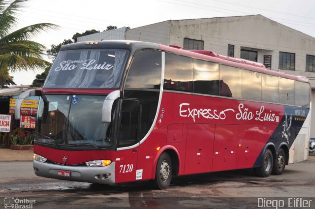 Expresso São Luiz 7120 na cidade de Primavera do Leste, Mato Grosso, Brasil, por Diego Eifler. ID da foto: 2977256.