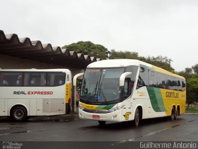 Empresa Gontijo de Transportes 19035 na cidade de Araxá, Minas Gerais, Brasil, por Guilherme Antonio. Número da foto: #2977663.