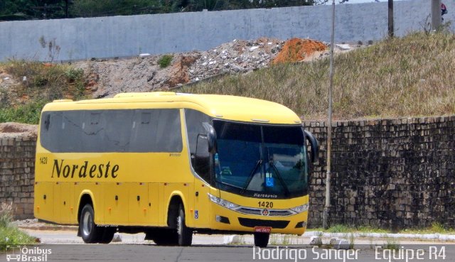 Viação Nordeste 1420 na cidade de Natal, Rio Grande do Norte, Brasil, por Rodrigo S. G Busólogo do Brasil. Número da foto: #2978014.