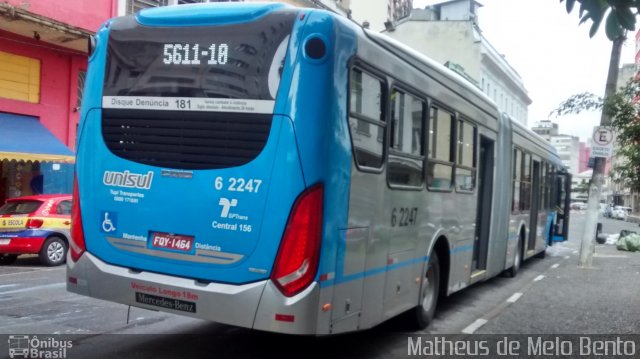 TUPI - Transportes Urbanos Piratininga 6 2247 na cidade de São Paulo, São Paulo, Brasil, por Matheus de Melo Bento. Número da foto: #2977012.