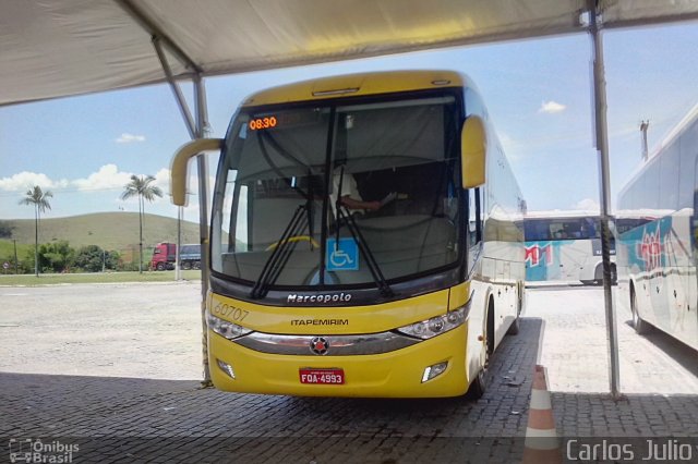 Viação Itapemirim 60707 na cidade de Casimiro de Abreu, Rio de Janeiro, Brasil, por Carlos Julio. Número da foto: #2978732.