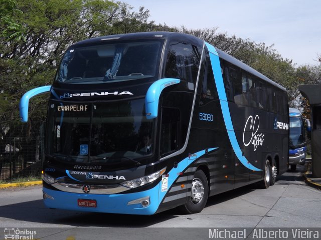 Empresa de Ônibus Nossa Senhora da Penha 53080 na cidade de São Paulo, São Paulo, Brasil, por Michael  Alberto Vieira. ID da foto: 2980597.